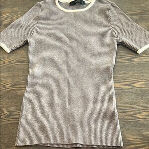 Ribbed Short Sleeve Top